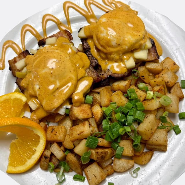Chipotle Pork Belly Benny.